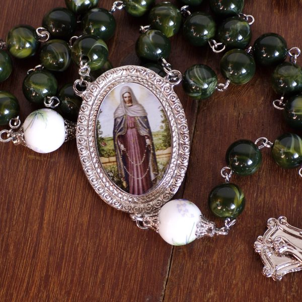 Terço de Nossa Senhora das Lágrimas e Jesus Manietado super luxo - Image 3