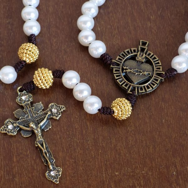 Terço Sagrado Coração de Jesus com nome - Image 2
