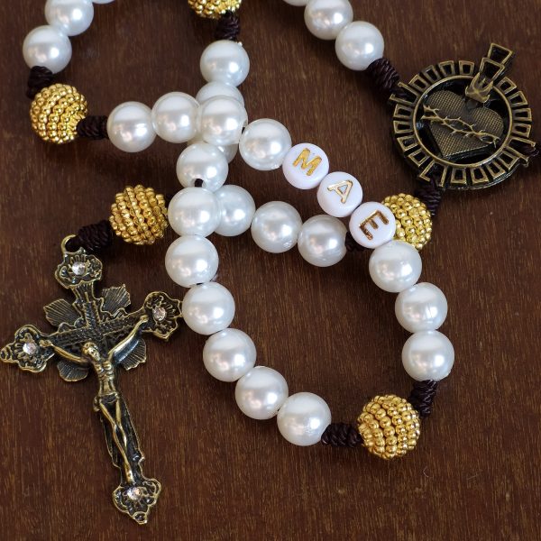 Terço Sagrado Coração de Jesus com nome - Image 3