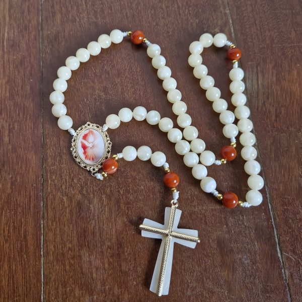 Terço do Espirito Santo marfim