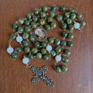 Terço Nossa Senhora de Fatima verde