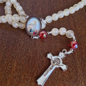 Terço de Nossa Senhora de Fatima niquel